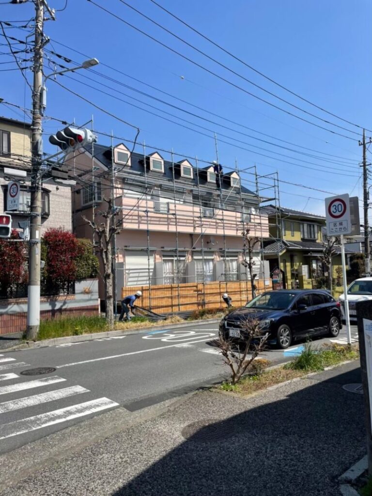 川口市　アパート塗装_240627